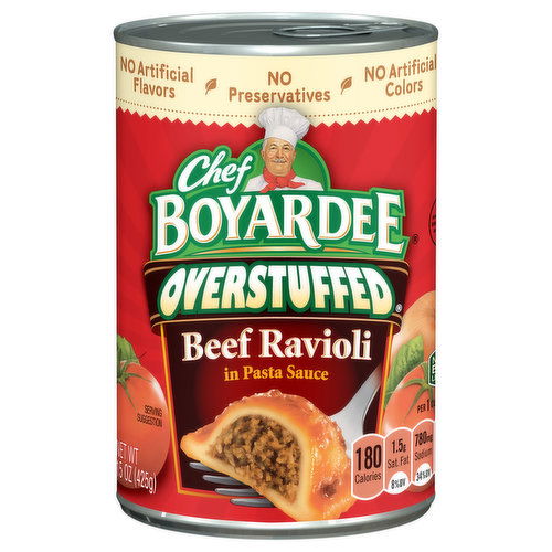 Chef Boyardee Overstuffed Beef Ravioli