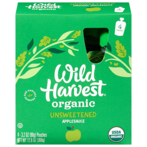 Wild Harvest Apple Sauce, Organic, Unsweetened