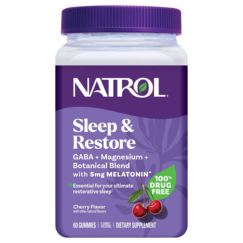 Natrol Gummies Cherry Flavor Sleep & Restore