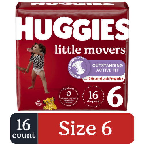Huggies Little Movers 6 (Over 35 lb) Disney Baby Diapers