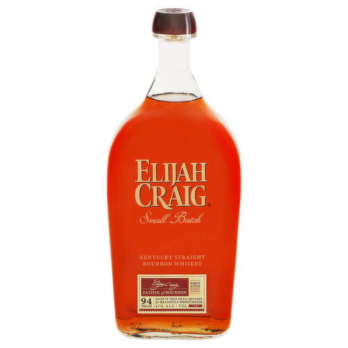 Elijah Craig Bourbon Whiskey, Kentucky Straight, Small Batch