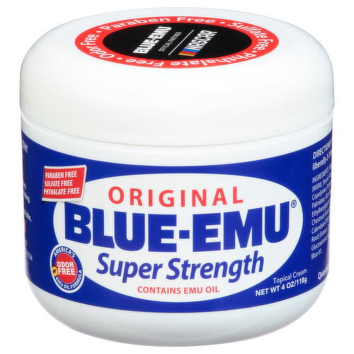 Blue-Emu Topical Cream, Super Strength, Original