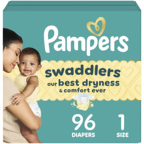 Pampers Swaddlers Swaddlers Diaper Size 1 96 Count