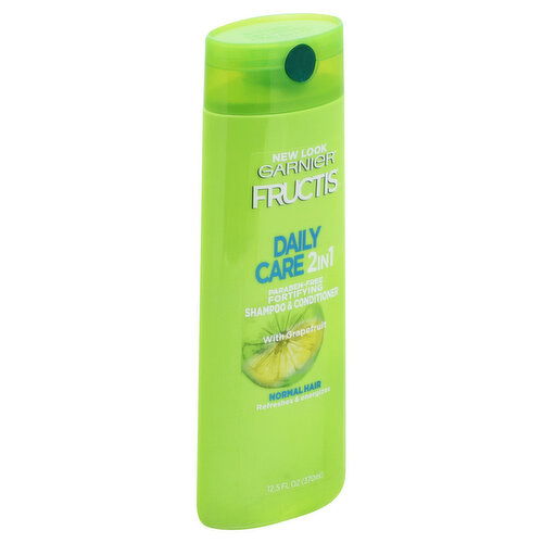 Fructis Shampoo & Conditioner, 2 in 1, Fortifying, Daily Care, Normal Hair