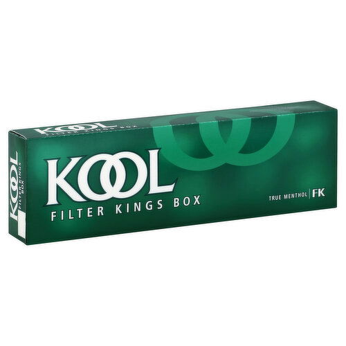 Kool Cigarettes, True Menthol, Filter Kings Box