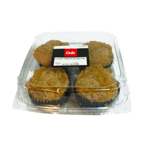 Cub Pumpkin Muffins 4 Count