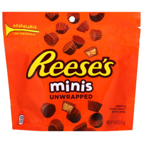Reese's Unwrapped Minis Chocolate Candy & Peanut Butter Creme