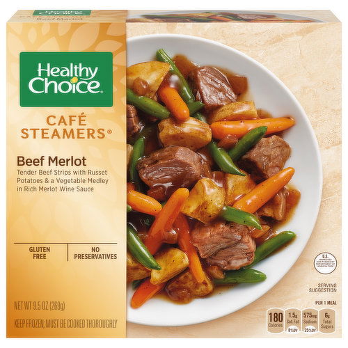 Healthy Choice Cafe Steamers Beef Merlot