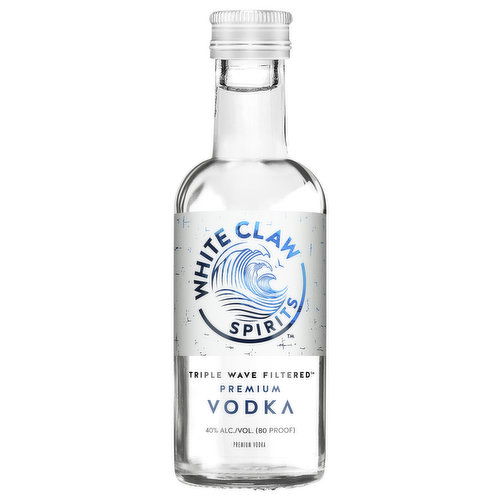 White Claw Spirits Vodka, Premium, Triple Wave Filtered
