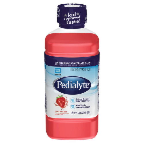 Pedialyte Electrolyte Solution, Strawberry