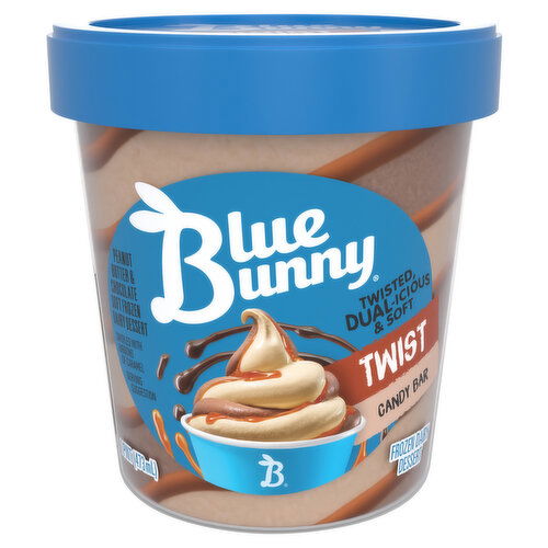 Blue Bunny Frozen Dairy Dessert, Candy Bar, Twist