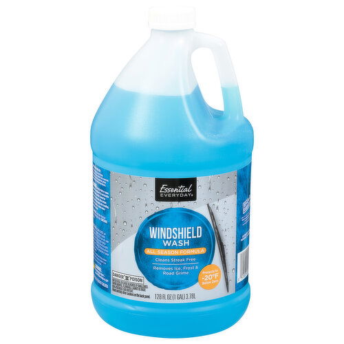 Essential Everyday Windshield Wash, All Season Formula, Cleans Streak Free