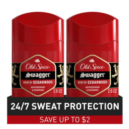 Old Spice Red Collection Antiperspirant and Deodorant for men, Swagger