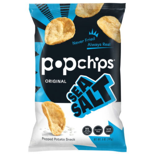 Popchips Popped Potato Snack, Original, Sea Salt