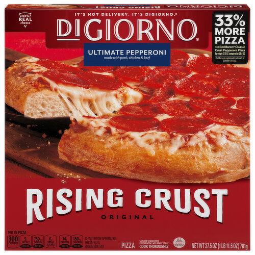 DiGiorno Pizza, Rising Crust, Ultimate Pepperoni, Original