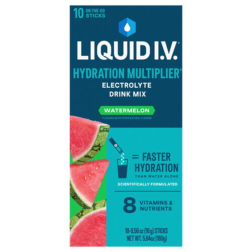 Liquid I.V. Hydration Multiplier Electrolyte Drink Mix, Watermelon