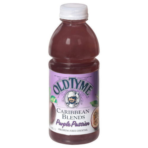 Old Tyme Caribbean Blends Juice Cocktail, Premium, Purple Passion