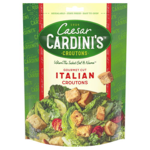 Caesar Cardini's Croutons, Italian, Gourmet Cut