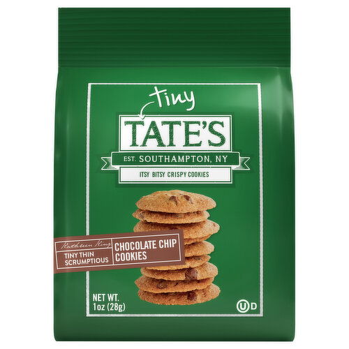 Tate's Cookies, Chocolate Chip, Tiny