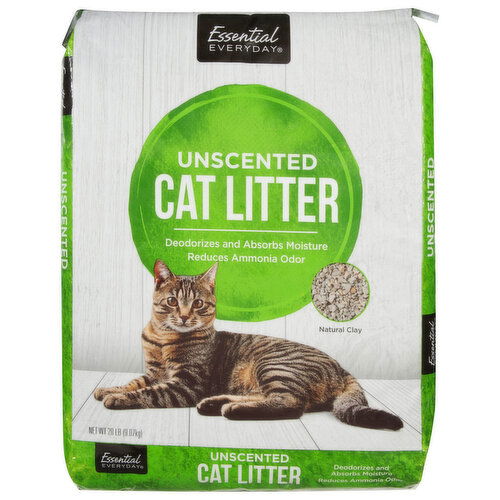 Essential Everyday Cat Litter, Natural Clay, Unscented