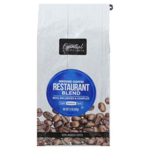 Essential Everyday Coffee, Ground, Medium, Restaurant Blend