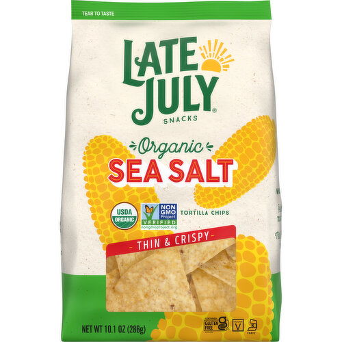LATE JULY® Snacks Sea Salt Tortilla Chips