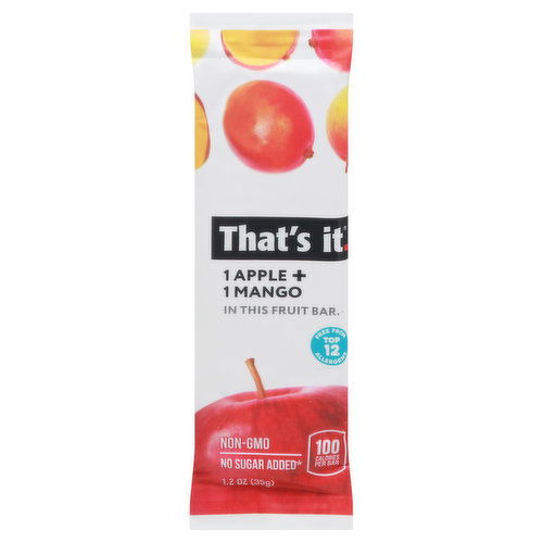 That's It Fruit Bar, Apple + Mango