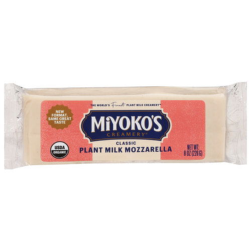 Miyoko's Creamery Cheese, Plant Milk Mozzarella, Classic