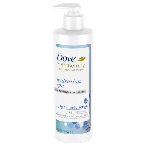 Dove Hair Therapy Conditioner, Hydration Spa, Hyaluronic Serum