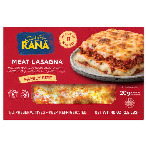 Rana Meat, Lasagna, Ready Meal, Refrigerated