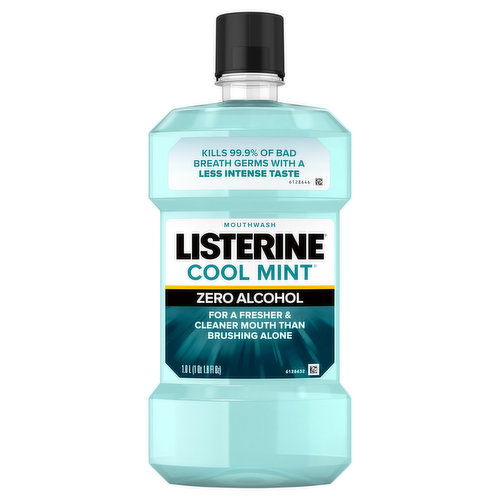 Listerine Mouthwash, Cool Mint, Zero Alcohol