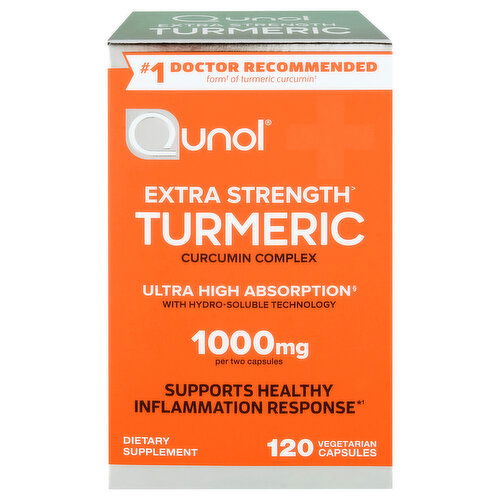 Qunol Vegetarian Capsules Extra Strength 1000 mg Turmeric