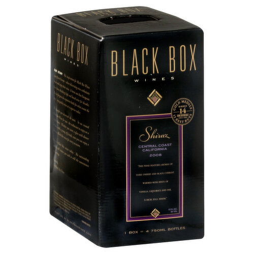 Black Box Shiraz, Central Coast California, 2008