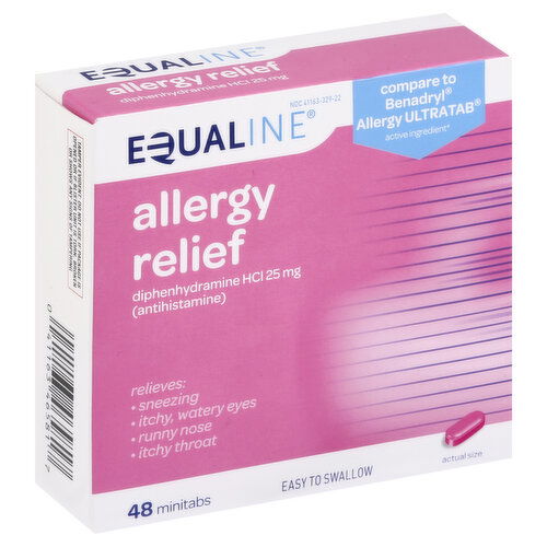 Equaline Allergy Relief, Minitabs