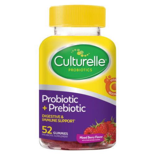 Culturelle Gummies Mixed Berry Probiotic + Prebiotic Probiotic