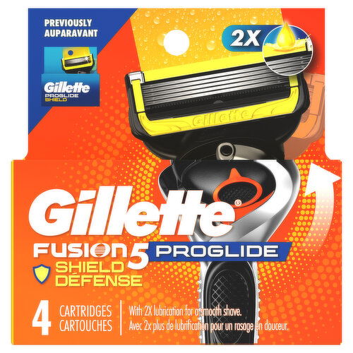 Gillette ProGlide Shield Razor Refills for Men, 4 Blade Refills