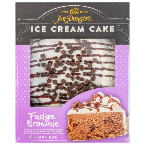 Jon Donaire Ice Cream Cake, Fudge Brownie