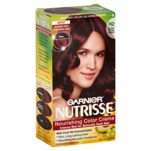 Nutrisse Permanent Haircolor, Medium Intense Auburn R2