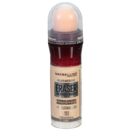 Maybelline Instant Age Rewind Eraser Treatment Makeup, Broad Spectrum SPF 20, 110