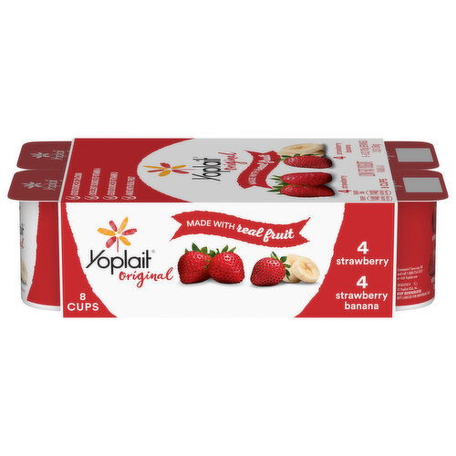 Yoplait Original Low Fat Strawberry/ Strawberry Banana Yogurt