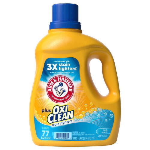 Arm & Hammer Plus OxiClean Detergent, Stain Fighters, Fresh Scent