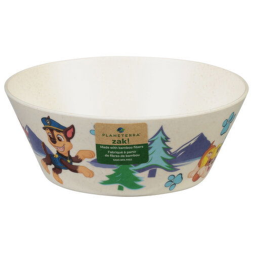 Zak! Melamine Bamboo Bowl, Paw Patrol, 6 Inch