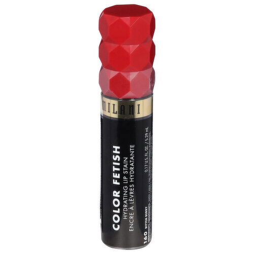 Milani Color Fetish Lip Stain, Hydrating, 160 Bitten Berry