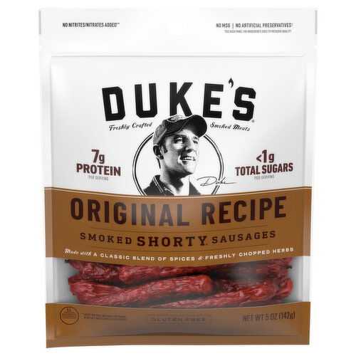 Duke's Shorty Sausages, Smoked, Original Recipe