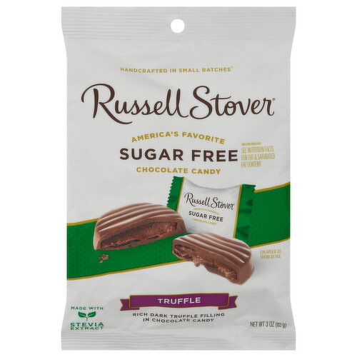 Russell Stover Chocolate Candy, Sugar Free, Truffle
