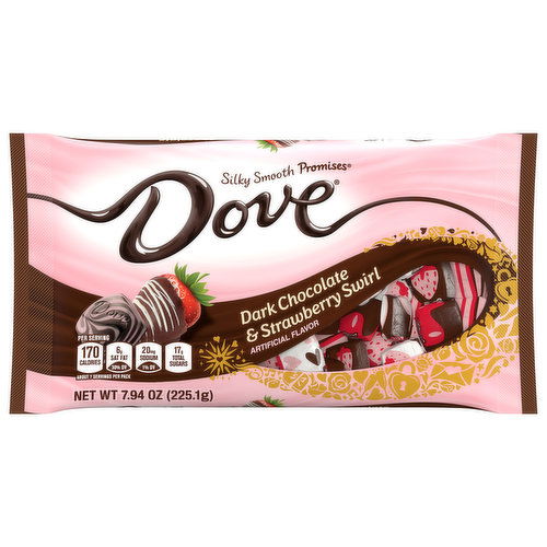 Dove Promises Candy, Dark Chocolate & Strawberry Swirl