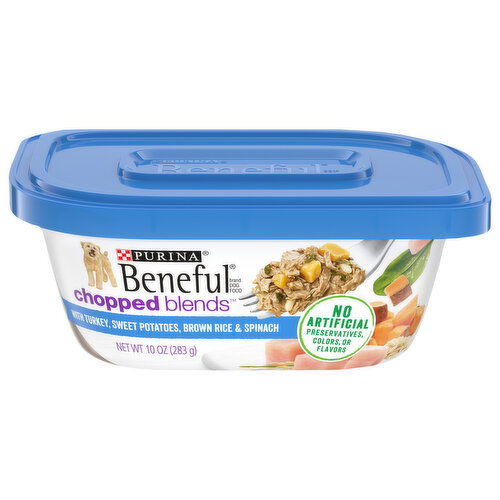 Beneful Chopped Blends with Turkey, Sweet Potatoes, Brown Rice & Spinach Dog Food