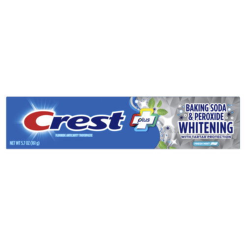 Crest Whitening Baking Soda & Peroxide Whitening Toothpaste, Fresh Mint, 5.7 oz