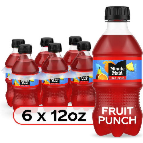 Minute Maid Fruit Punch Juice Drink Bottles