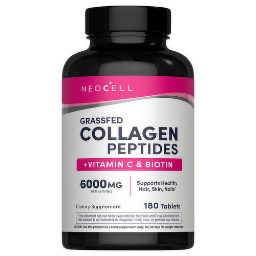 Neocell Grassfed Tablets 6000 mg Collagen Peptides + Vitamin C & Biotin